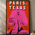Paris, Texas Movie Poster – Self-Stick HD Waterproof Wall Art Movie Wall Poster Axl White10 50X70cmNoframe