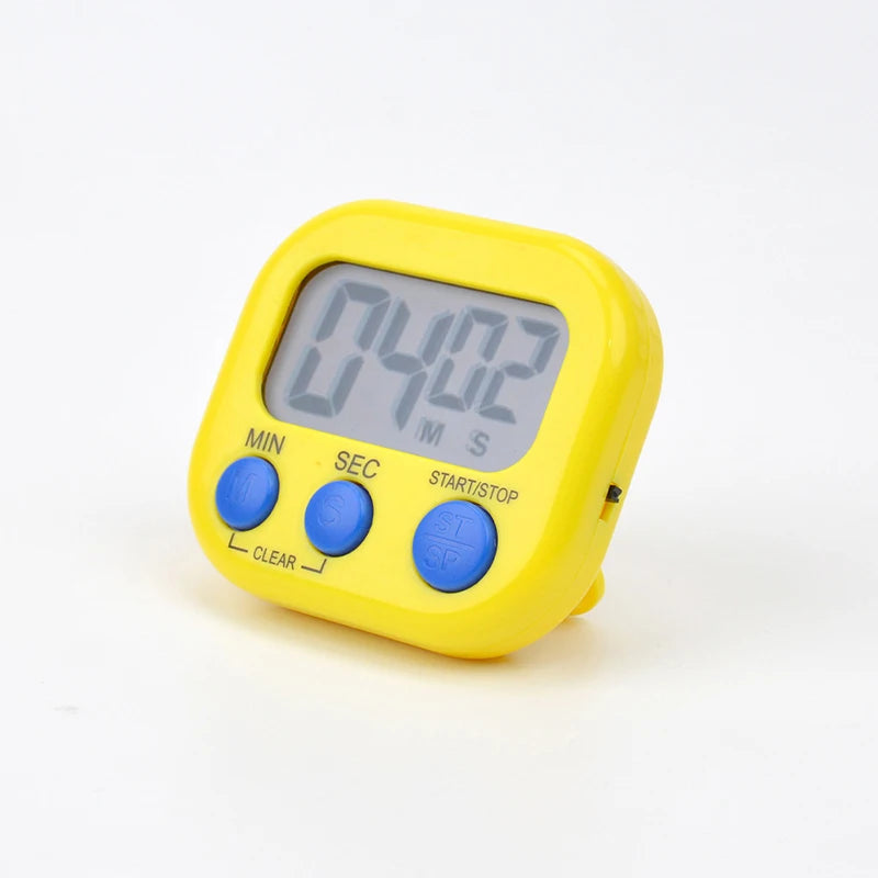 Magnetic Digital Kitchen Timer with Stand – 99-Min Countdown Digital Kitchen Timer Axl yellow