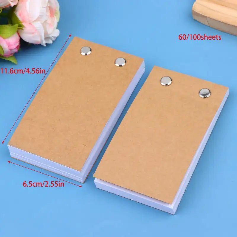 Blank Flip Book Kit – 60/100 Sheet Animation Paper & Screws Animation Flipbook Kit Axl 2PCS