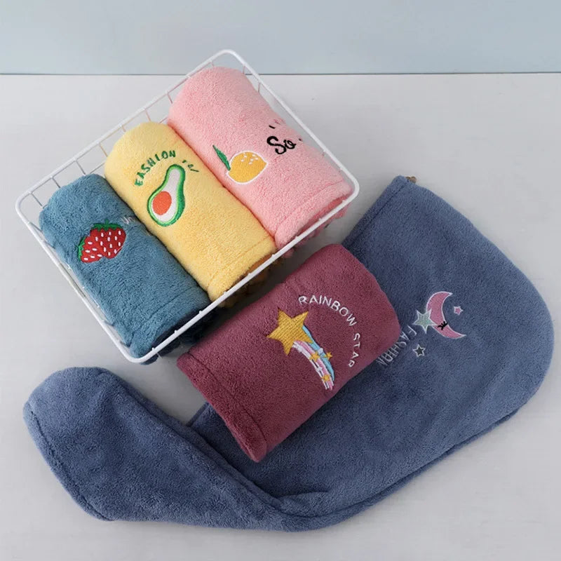 Quick-Dry Microfiber Hair Turban Towel Cap – Super Absorbent Hair Drying Turban Axl
