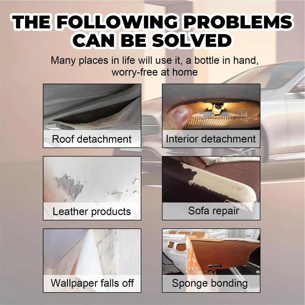 Car Headliner Repair Glue – Fabric, Leather & Roof Liner Fix Automotive Repair Adhesive Axl