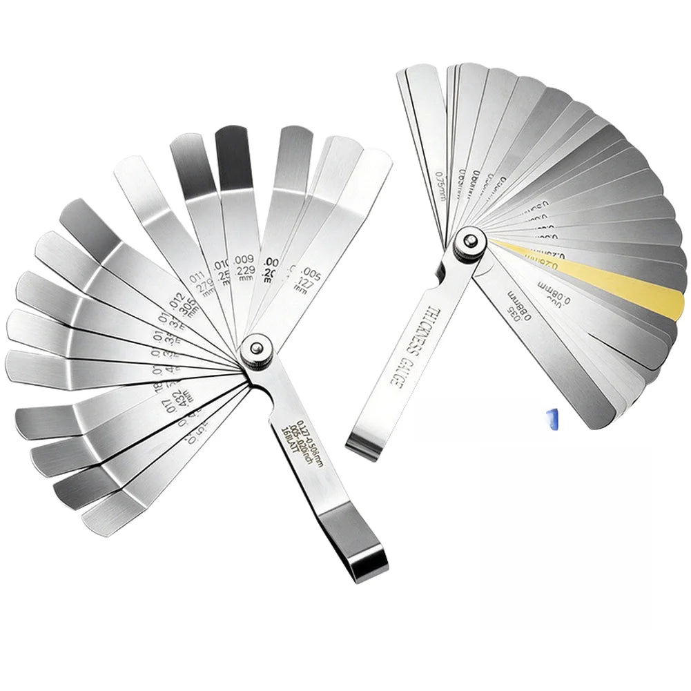 2-Pc Bent Feeler Gauge Set – Stainless Steel Valve Clearance Tool Feeler Gauge Set Axl China Mainland