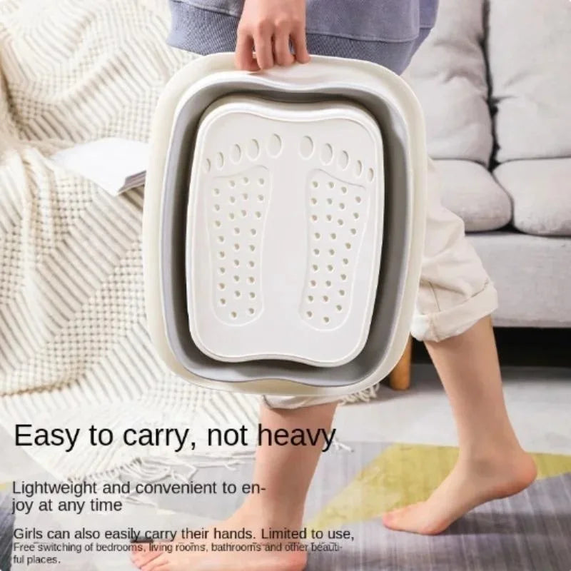 Foldable Foot Soak Tub – Portable Spa Pedicure Foot Bath Bucket Foot Bath Tub Axl