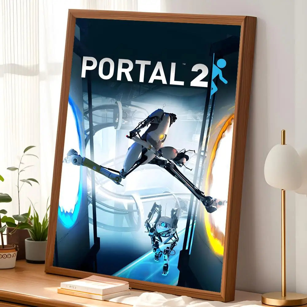 Game Portal HD Self-Stick Wall Art Poster – Waterproof Decor Wall Art Poster Axl