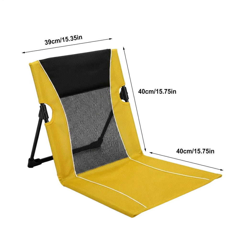 Foldable Low Beach Chair with Carry Bag – Poolside & Camping Folding Beach Chair Axl
