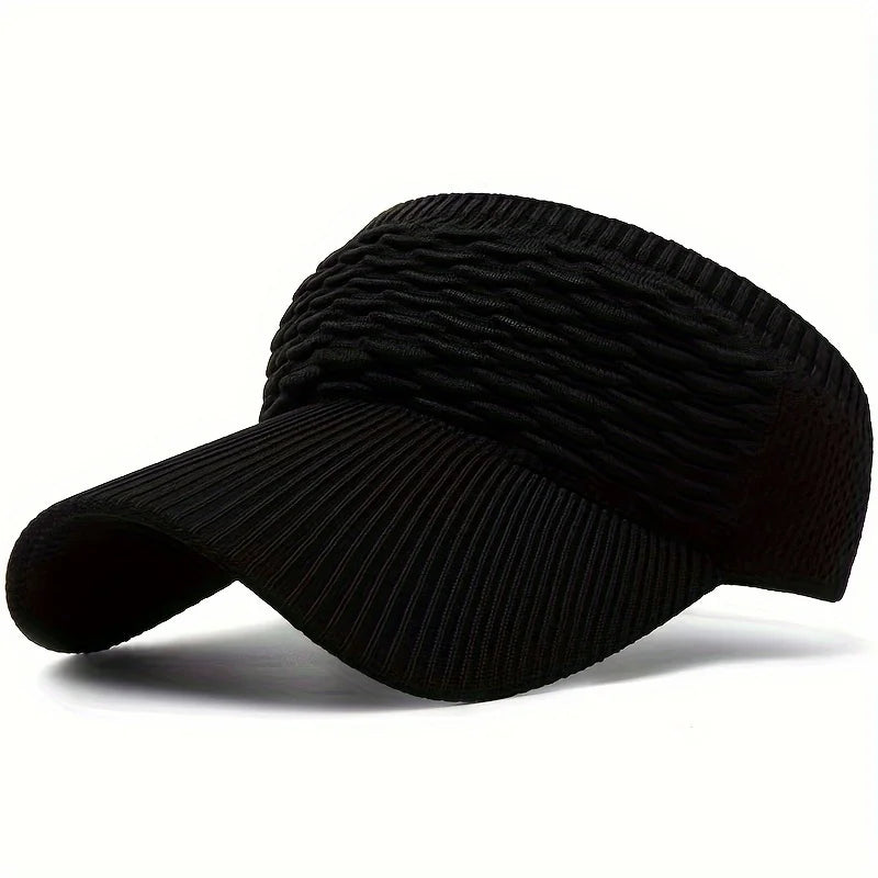 Women's Wide Brim Knit Sun Hat – Breathable Beach & Outdoor Cap Women's Sun Hat Axl Black-1pc One size fits all