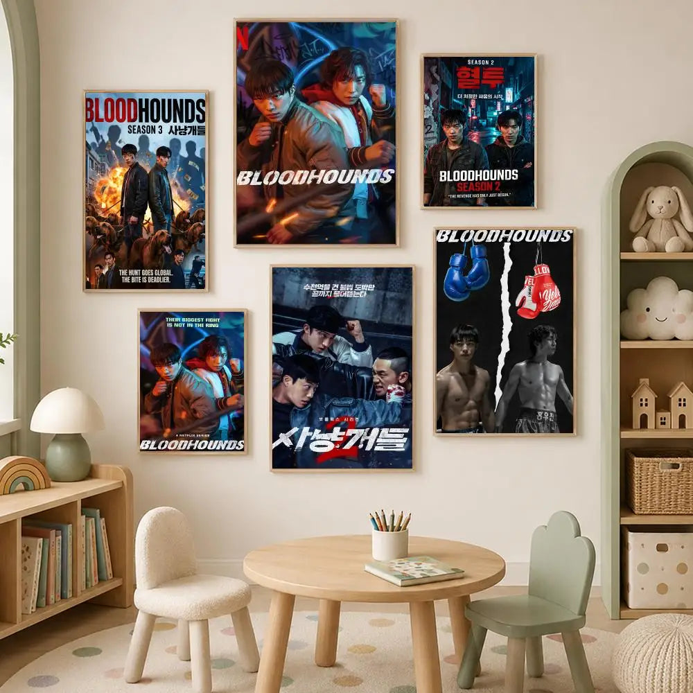 Bloodhounds HD PVC Self-Stick Wall Poster – Waterproof Decor Wall Art Poster Axl