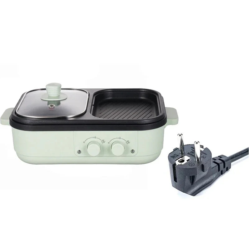 BALASHOV 2-in-1 Electric Hot Pot & Grill – Mandarin Duck Cooker Electric Hot Pot Grill Axl green