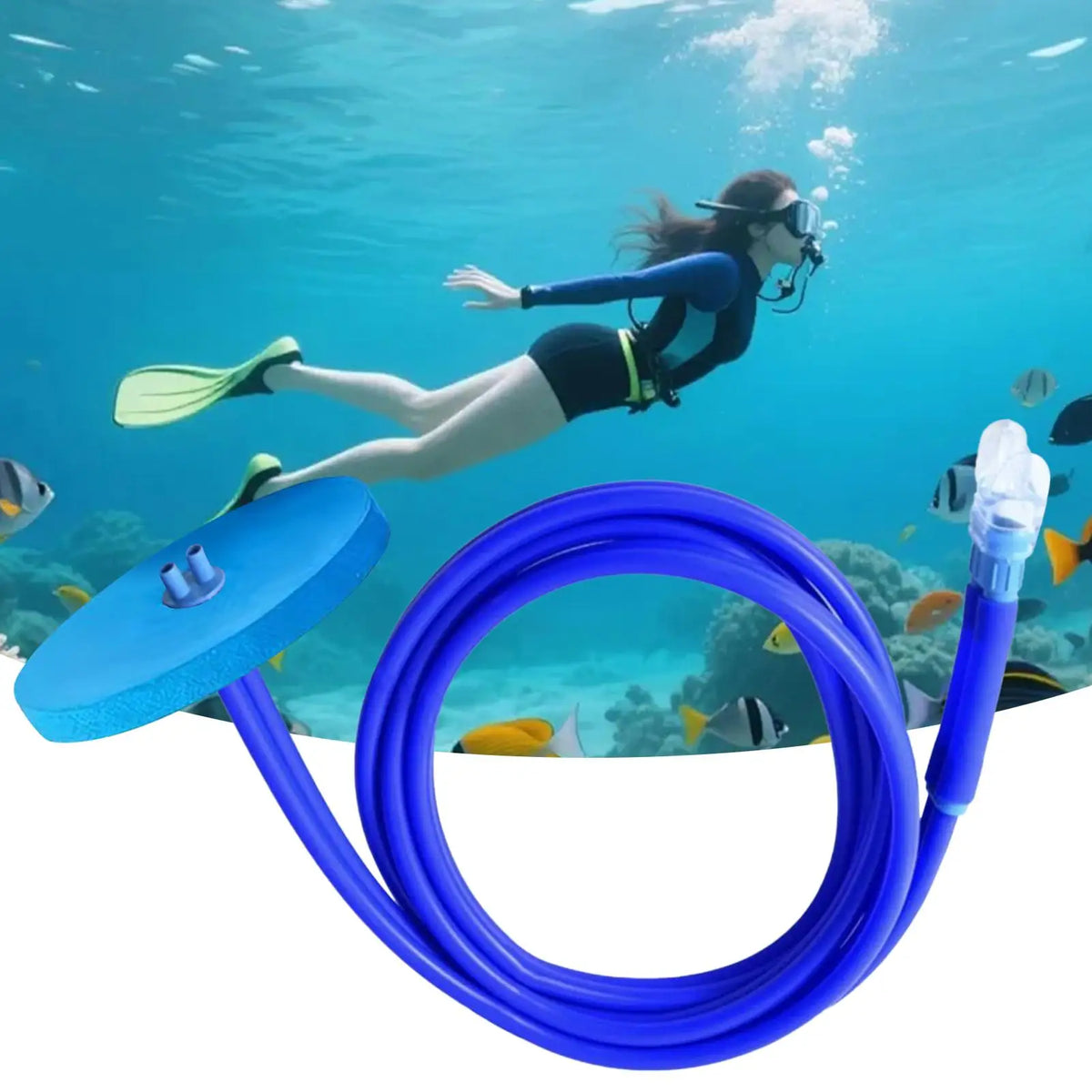 Full Dry Snorkel Tube – Extended Breathing for Diving & Freediving Diving Snorkel Tube Axl
