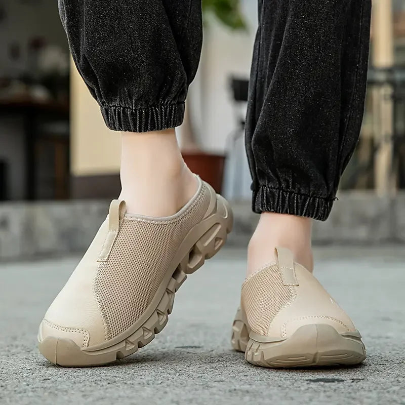 Men's Breathable Indoor Slippers Thick Sole Slides | Sizes 39–46 Men's Indoor Slippers Axl