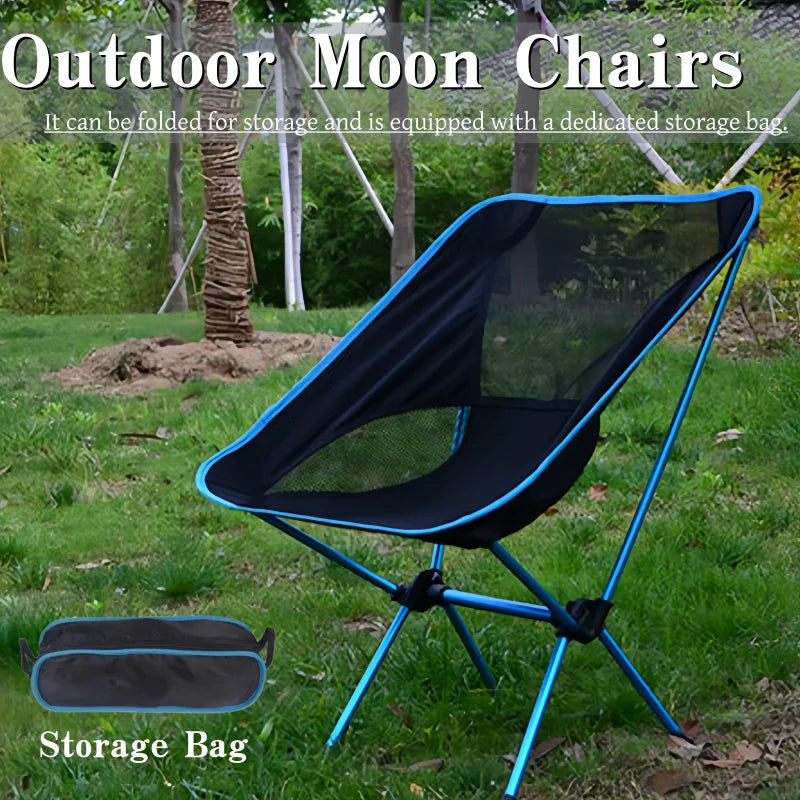 Foldable Outdoor Moon Chair – Portable Beach & Camping Seat Folding Camping Chair Axl