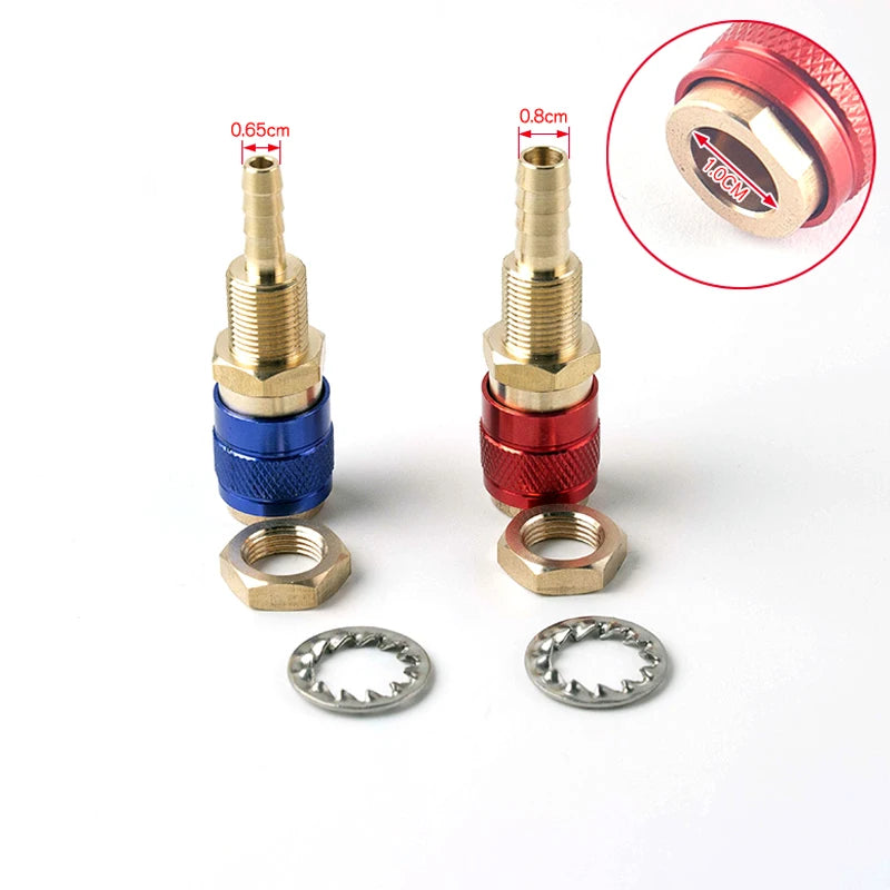 Water Cooled Gas Adapter Quick Connector TIG/MIG Torch M6/M8 Welding Torch Adapter Axl