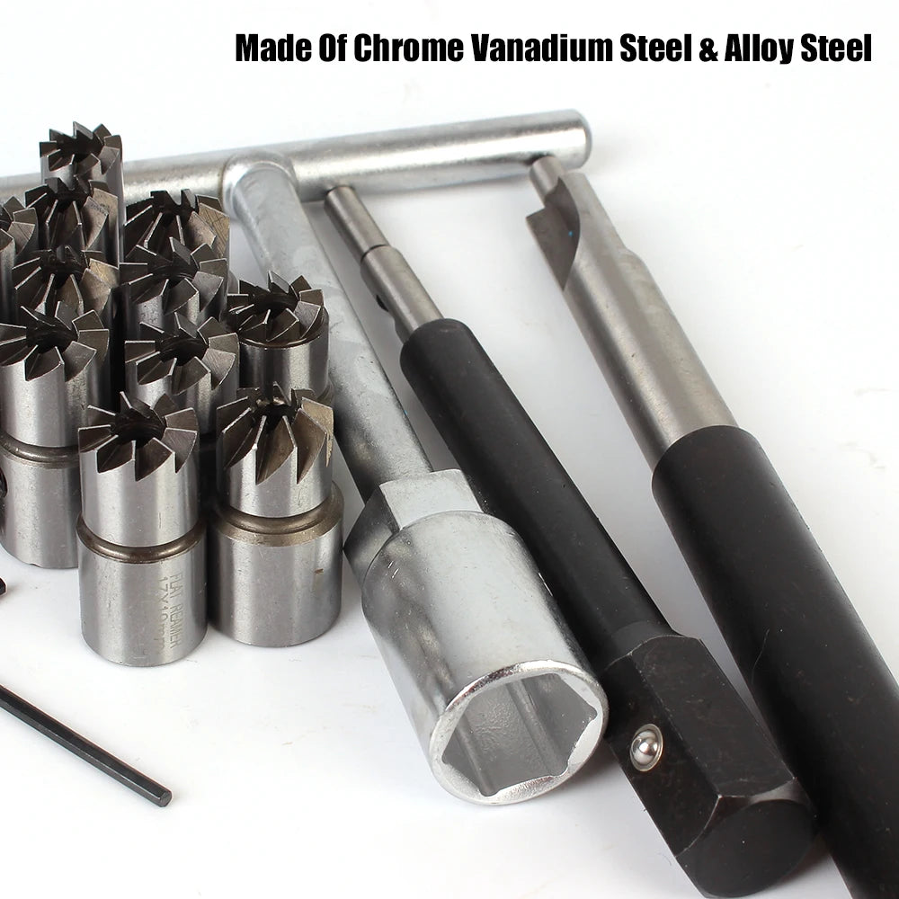 Diesel Injector Seat Cutter & Carbon Remover Tool Set Injector Seat Cutter Set Axl