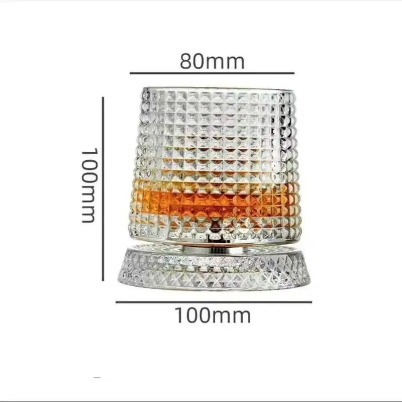 Tumbler Rotating Wine Glass – Non-Spill Swivel Whiskey Cup Swivel Drinkware Axl