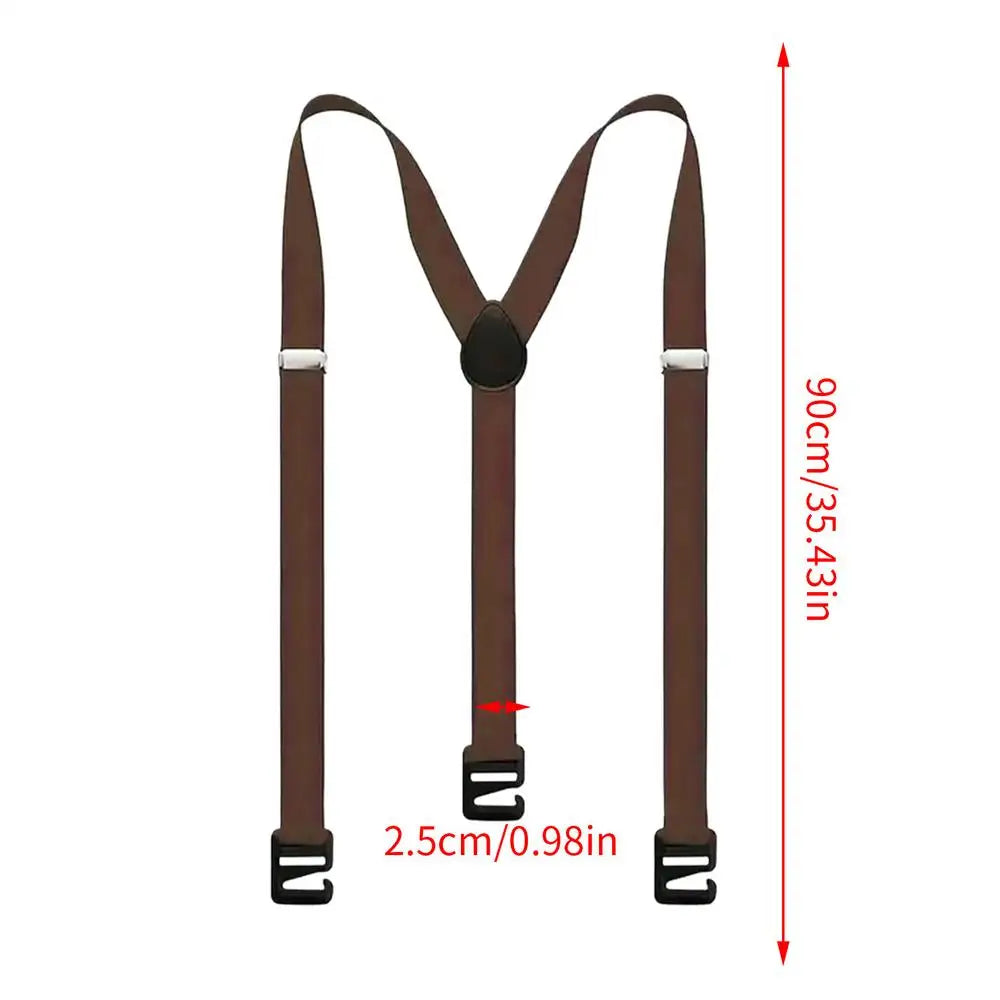 Y-Back Men's Suspenders – Adjustable Heavy Duty Elastic Braces Suspenders & Braces Axl Coffee