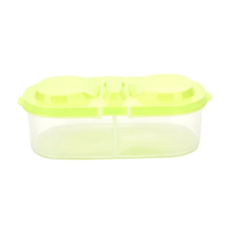 Portable Banana & Fruit Lunch Box – Leakproof Food Container Food Storage Container Axl green