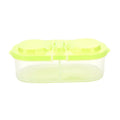 Portable Banana & Fruit Lunch Box – Leakproof Food Container Food Storage Container Axl green