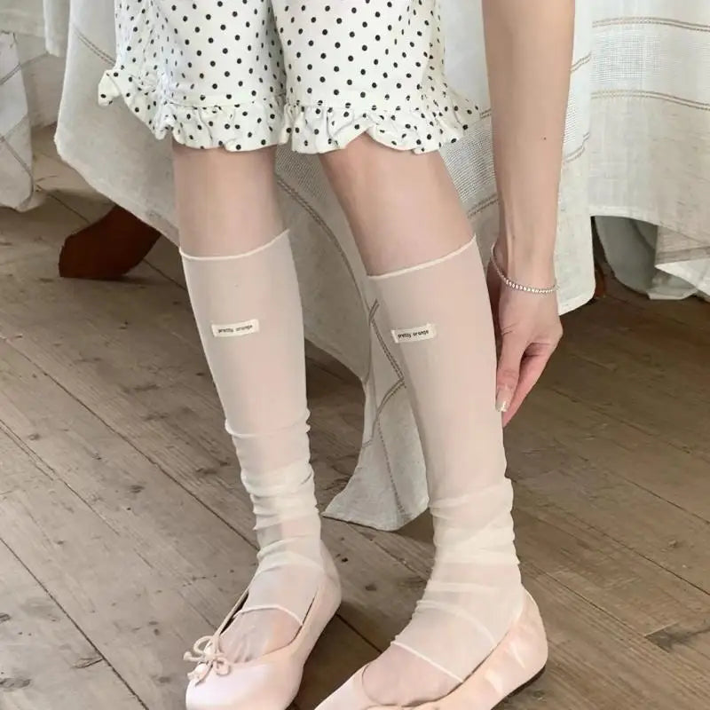 Women's Sheer Mesh Leg Warmers – Ballet Calf Sleeves Mesh Leg Warmers Axl