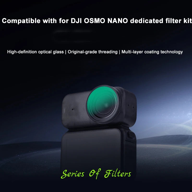 DJI Osmo Nano Filter Set – CPL, ND8/16/32/64 & Black Mist Camera Lens Filter Set Axl