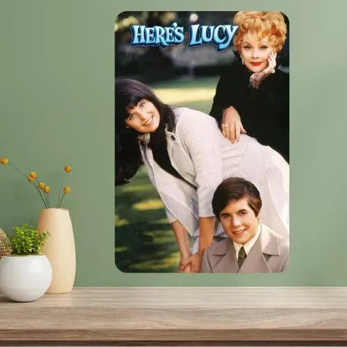 Here's Lucy Classic TV Show Metal Poster Sign | Retro Décor Metal Wall Sign Axl aluminum sign aluminum 40x30cm