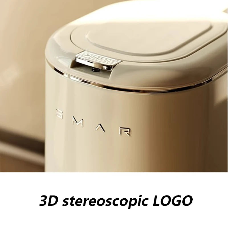 Large Plastic Waste Bin with Lid | 8–20L Kitchen Trash Can Plastic Waste Bin Axl