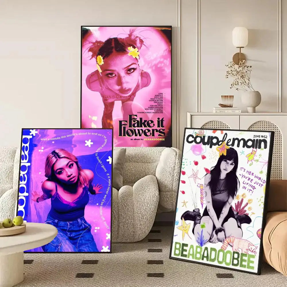 Beabadoobee Canvas Wall Art Poster – Unframed Home Decor Canvas Wall Art Axl