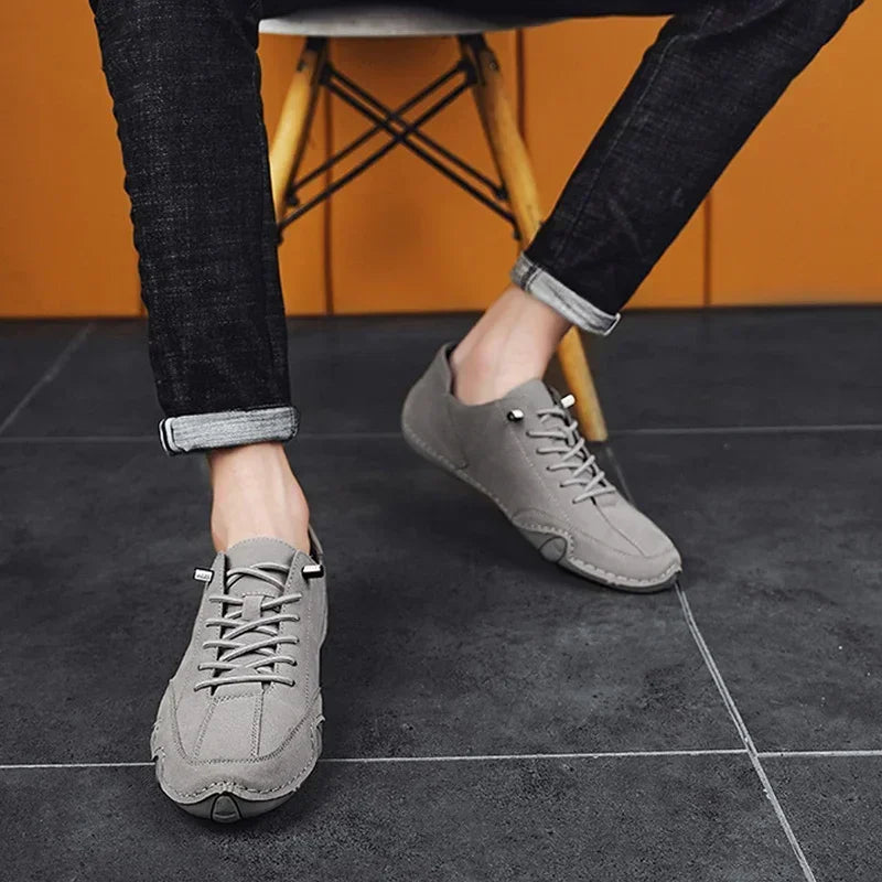Men's Retro Driving Loafers – Breathable Casual Shoes | ZULIWAGN Men's Driving Loafers Axl