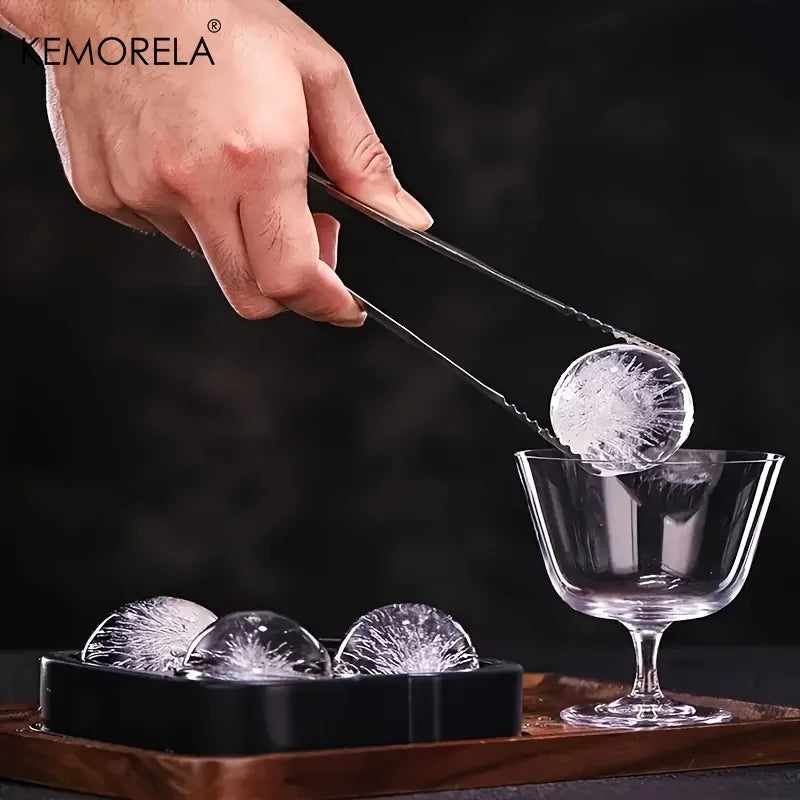 KEMORELA Silicone Ball Ice Mold – Easy-Release Whiskey Ice Tray Ice Ball Mold Axl