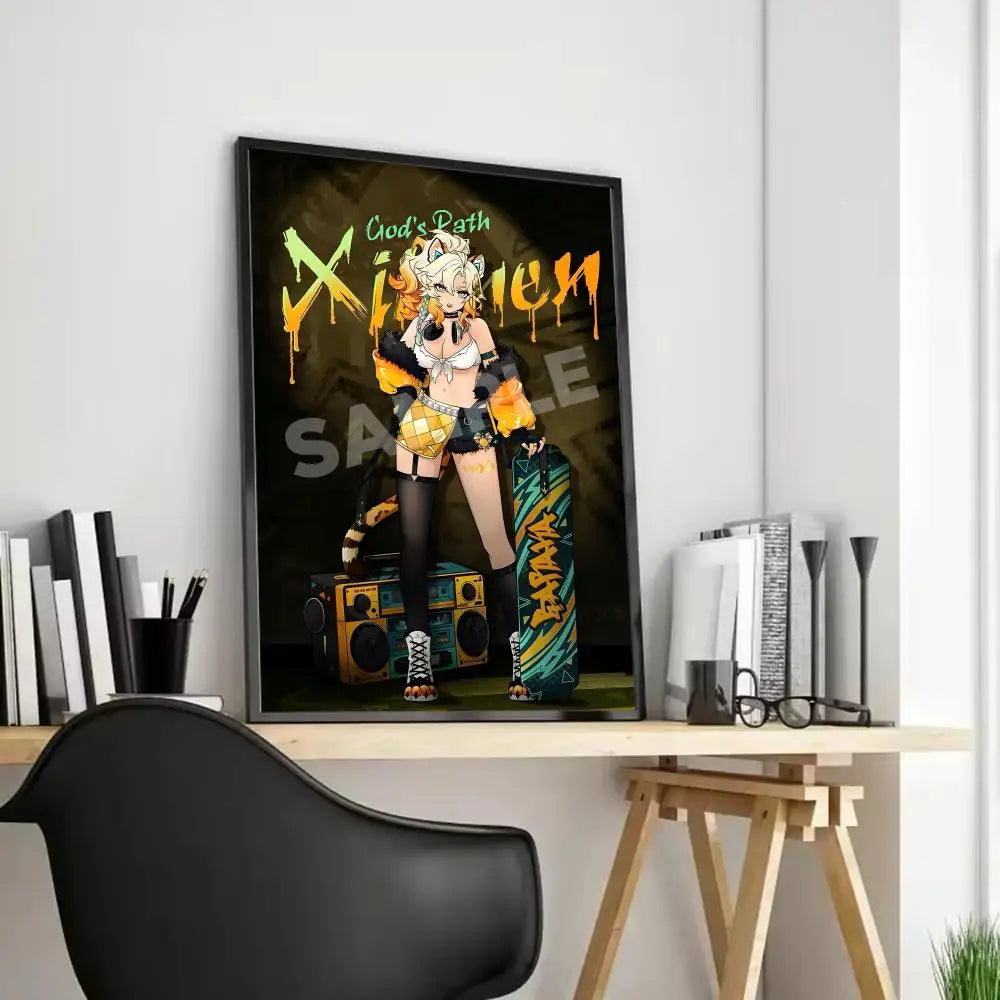 Xilonen Game Canvas Poster – Unframed Wall Art | Home Décor Canvas Wall Art Axl Black7 15X20cmFrameless