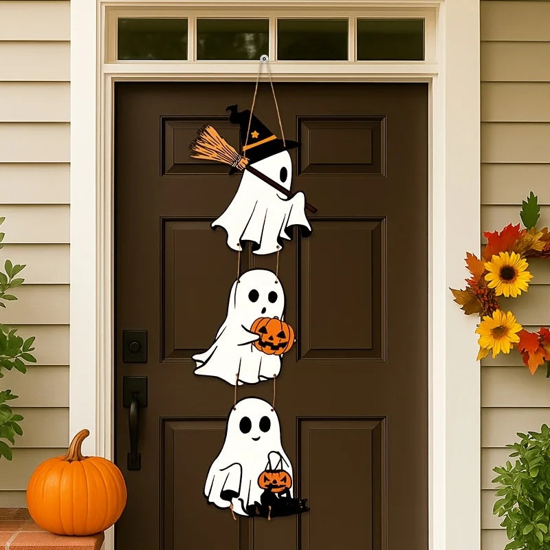 Halloween Pumpkin Ghost Door Hanging Pendant Decoration Halloween Door Hanging Axl