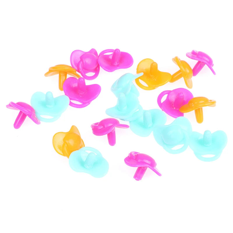 20 Pcs Miniature Dollhouse Pacifiers | 1:12 Scale Doll Accessories Dollhouse Accessories Axl 20Pcs Random
