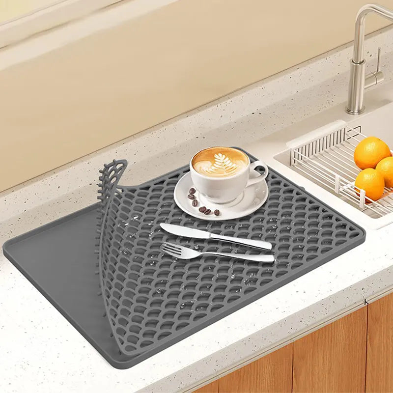 Extra Large Silicone Dish Drying Mat – Double-Layer Non-Slip Dish Drying Mat Axl