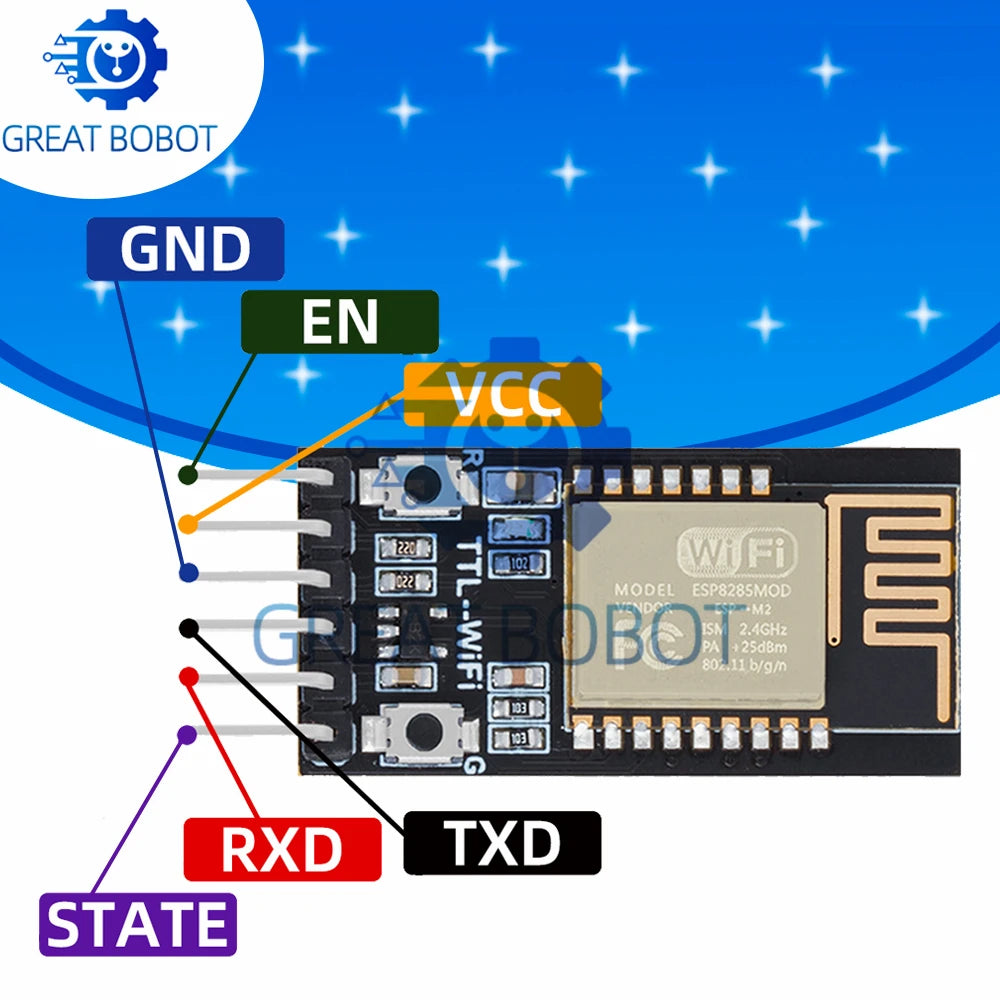 DT-06 TTL to WiFi Serial Module – HC-06 Compatible ESP-M2 WiFi Serial Module Axl Default Title