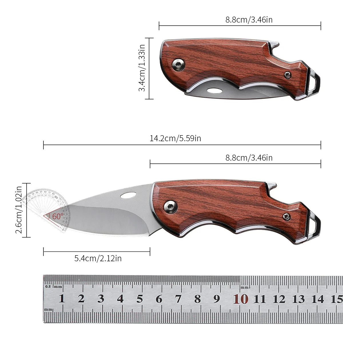 SHENJIU Forged Folding Boning Knife – Stainless Steel EDC Pocket Folding Pocket Knife Axl