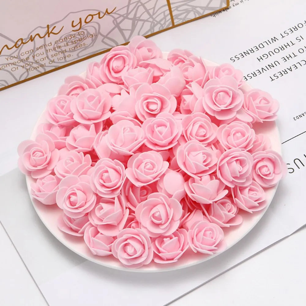 PE Foam Artificial Rose Flower Heads | Wedding & Party Decor Artificial Flower Heads Axl light pink 150pcs