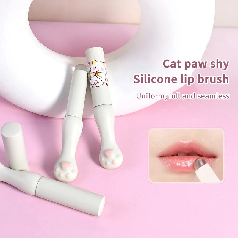 Silicone Lip Brush with Cover – Angled Lip & Concealer Tool Silicone Lip Brush Axl
