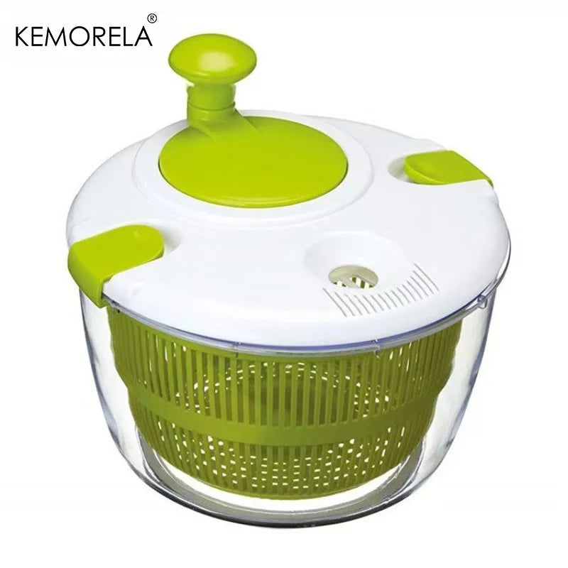 KEMORELA Salad Spinner – Lettuce Washer, Dryer & Drainer Salad Spinner Axl