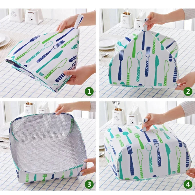 Foldable Aluminum Foil Food Cover – Insulated Dining Table Lid Food Cover Axl