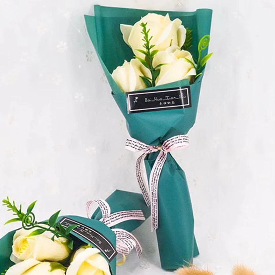 Soap Rose Artificial Flowers for Wedding & Home Décor 50/100 Pcs Artificial Flowers Axl