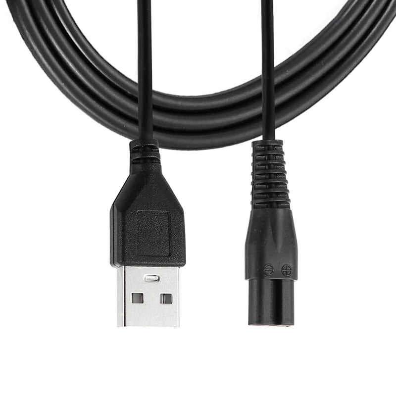2-Pin Replacement Charger Cable for Electric Shaver & Trimmer Shaver Charging Cable Axl