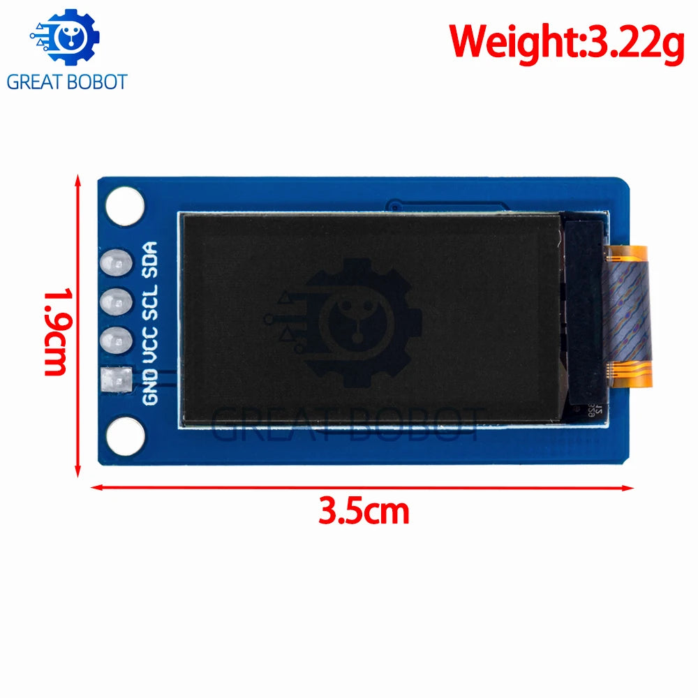 0.96" OLED Display 128×64 SSD1307 Vertical Module for Arduino OLED Display Module Axl
