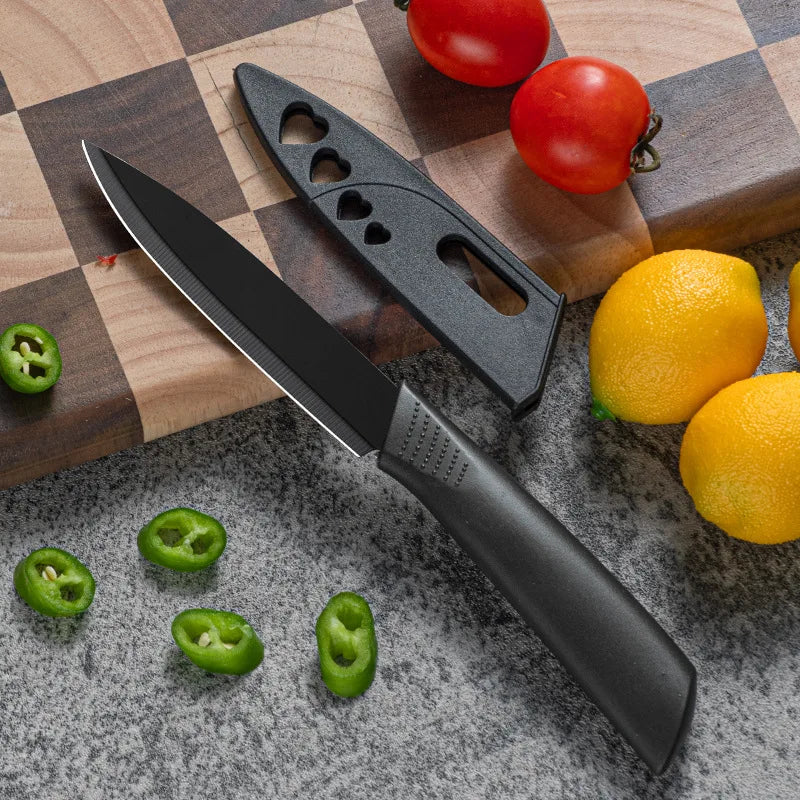 4-Inch Stainless Steel Paring Knife Set with Sheath | 1/3/6 Pack Paring Knife Set Axl