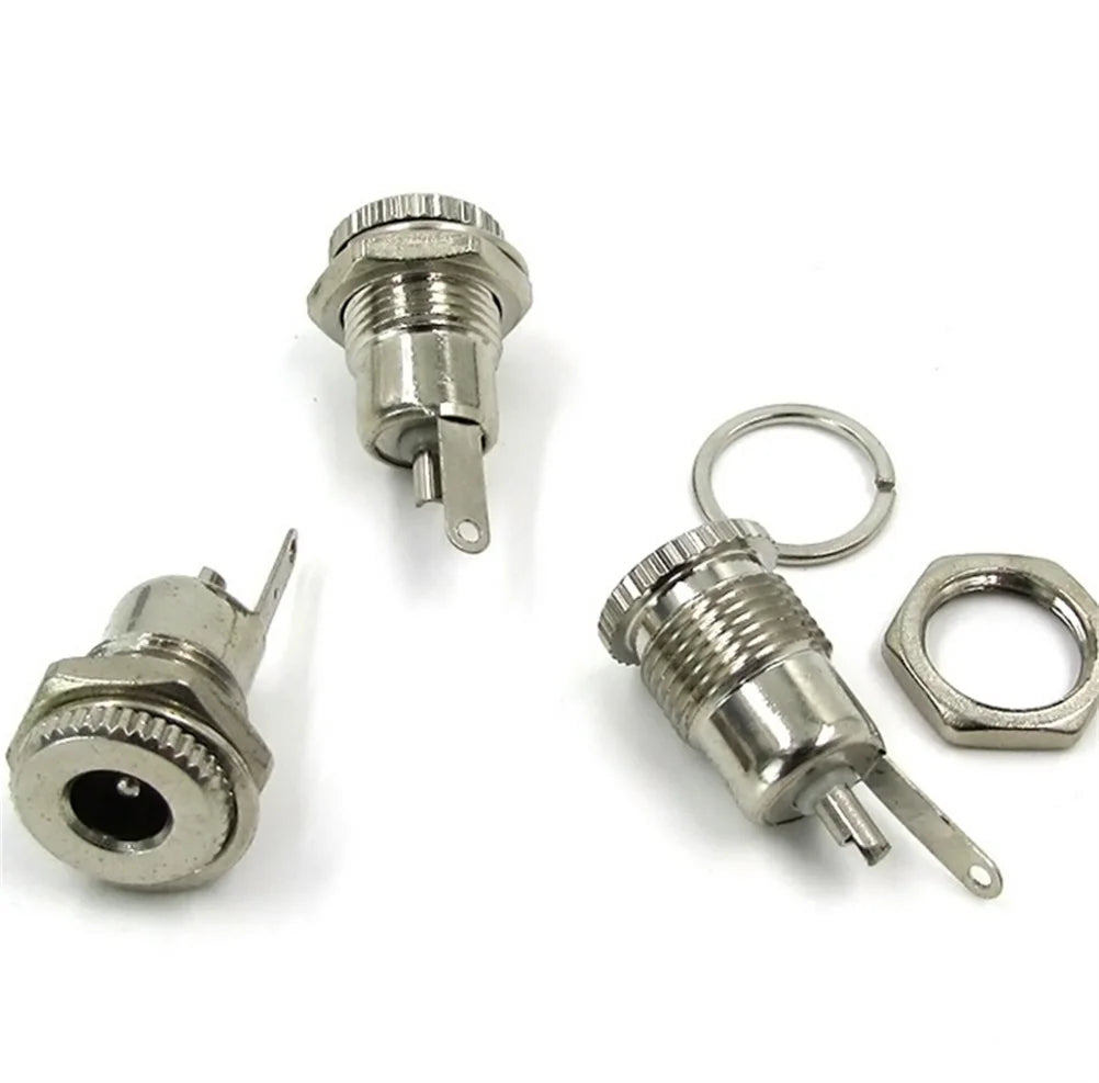 5-Pack DC Power Jack Socket Female Panel Mount 5.5mm x 2.1mm DC Power Connector Axl
