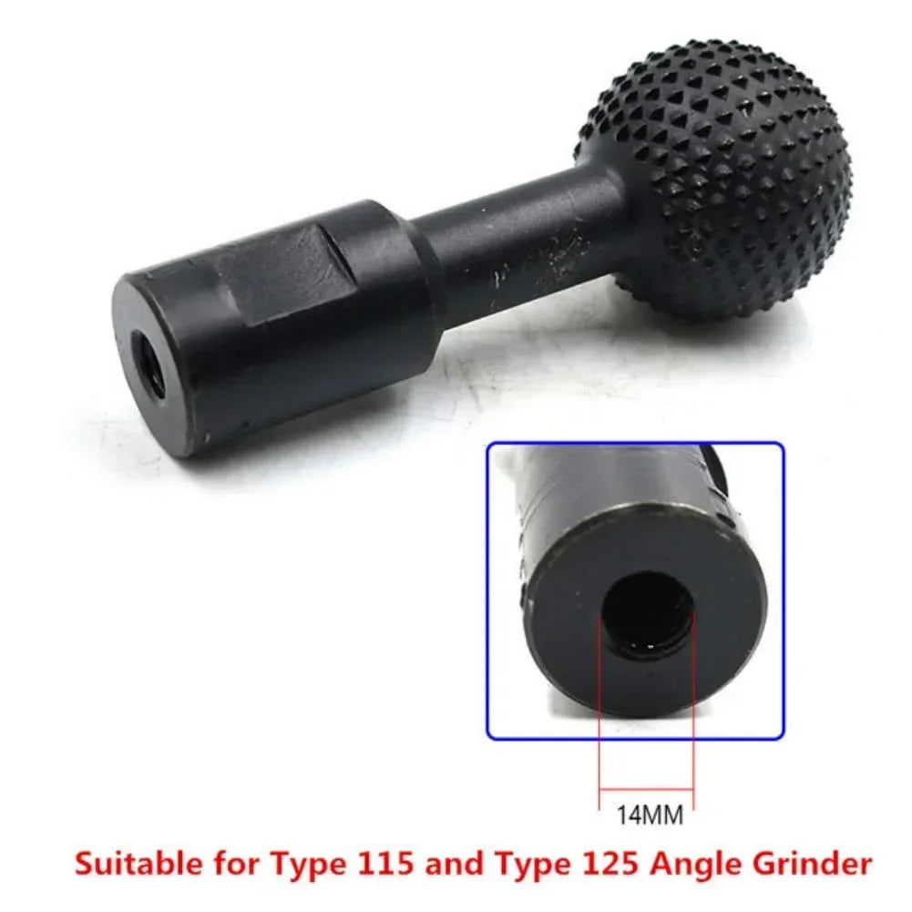 Ball-Shaped Rotary Burr Wood Carving File for Angle Grinder Rotary Carving Burr Axl