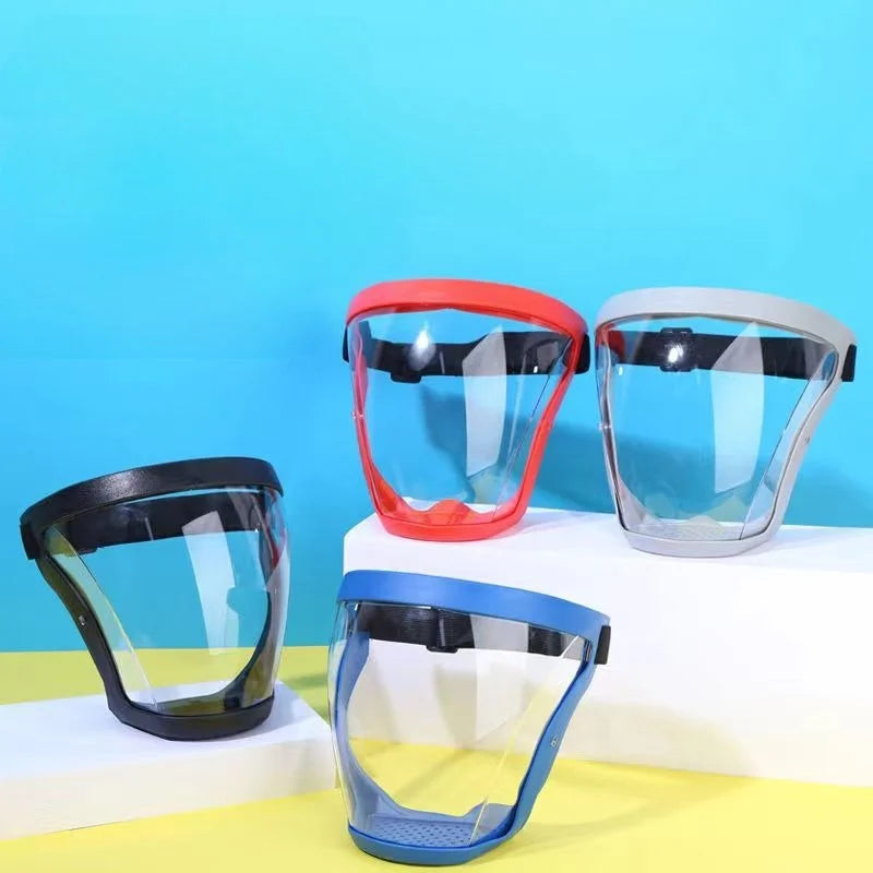 Anti-Fog Clear Full Face Shield – Adjustable Headband Full Face Shield Axl