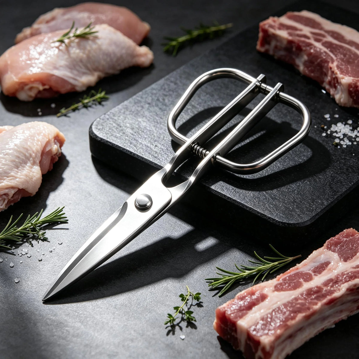Detachable Kitchen Scissors – 3Cr Stainless Steel Grill Shears Kitchen Scissors Axl