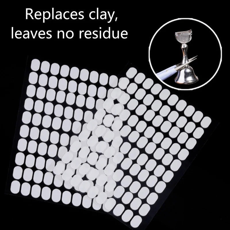 200 Pcs Double-Sided Nail Tape for False Nail Display Stand Nail Art Adhesive Axl