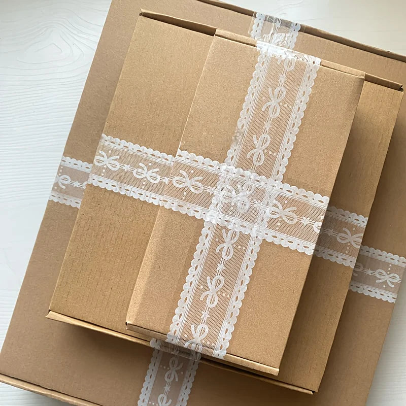 Elegant Floral Decorative Transparent Tape – Gift Wrapping Decorative Tape Axl