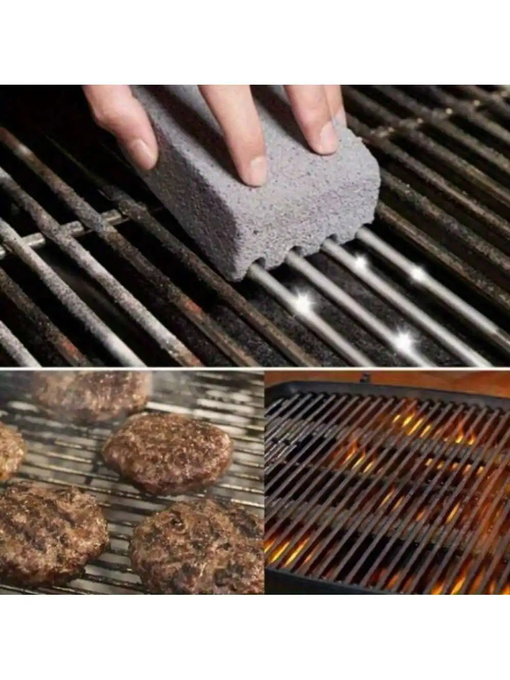 BBQ Grill Cleaning Pumice Brick – Barbecue Rack Scrubber BBQ Grill Cleaner Axl