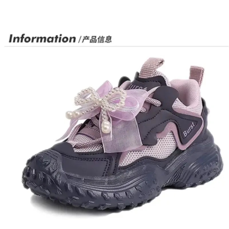 Boys Chunky Sneakers – Breathable Mesh Kids School Sport Shoes Boys Sneakers Axl